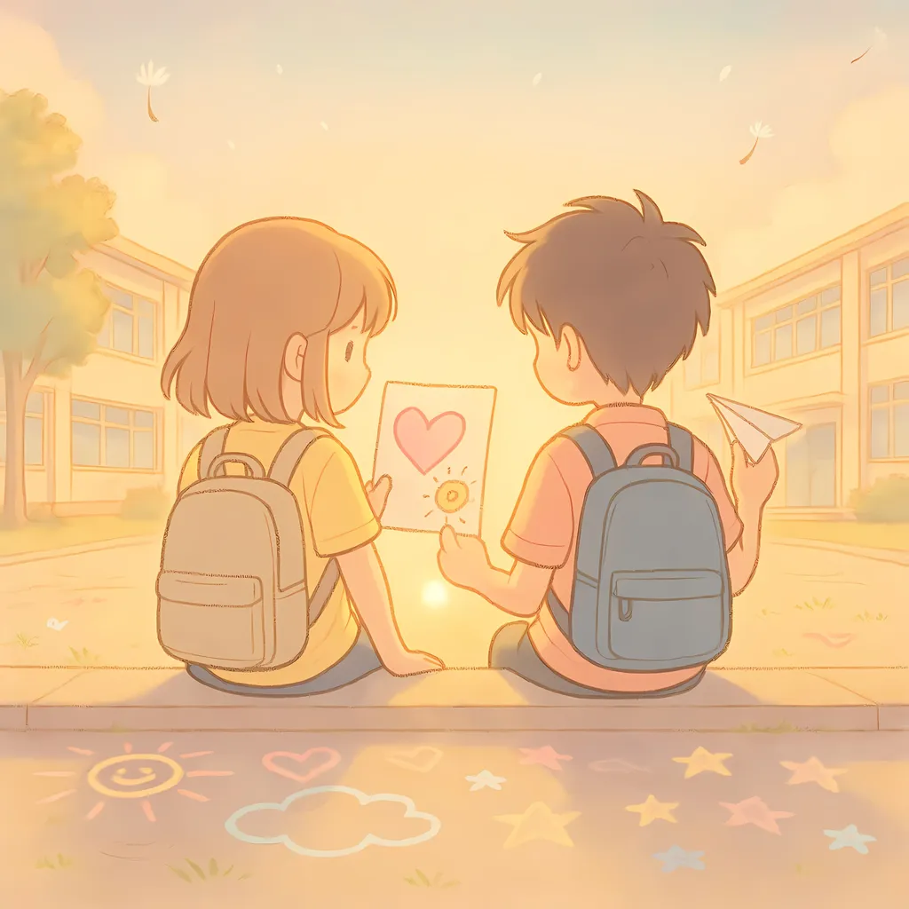 Premier amour enfantin